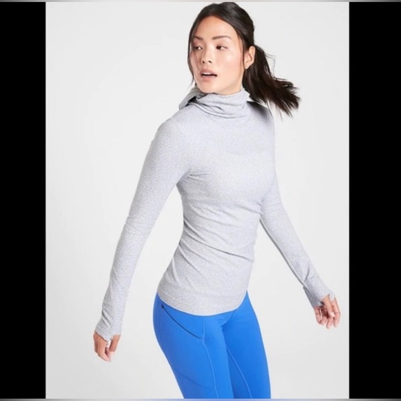 Athleta Flurry Balaclava Hoodie size XS long sleeve activewear top - Picture 4 of 4
